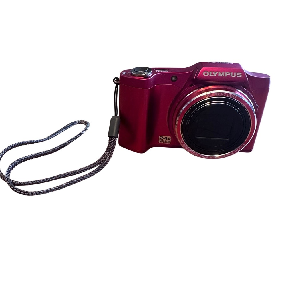 Olympus SZ-14 Digital Camera 14MP 24x Wide Zoom Excellent Pink Digicam